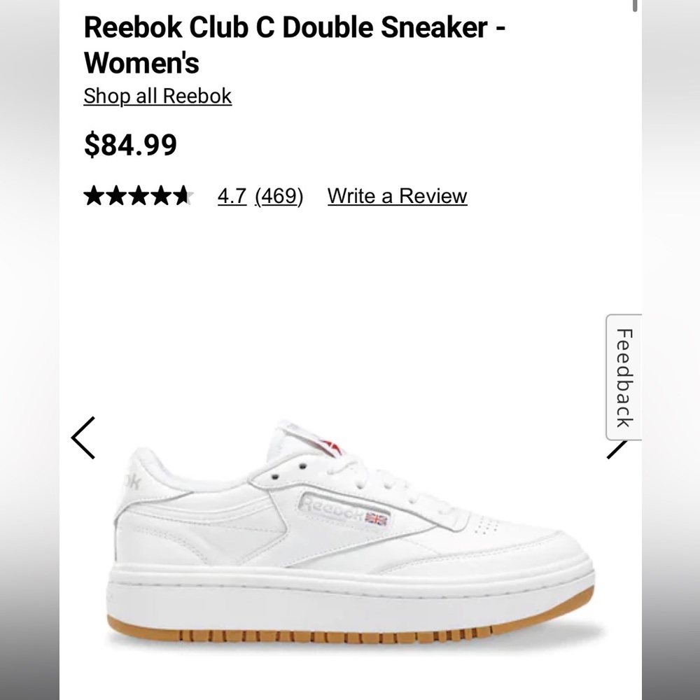 Reebok Club C Double Sneaker Women’s